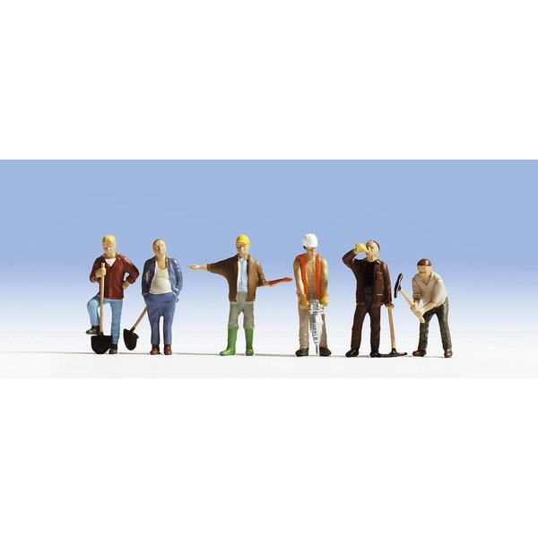 Noch 15110 Construction Workers 6/ H0 Scale Figures