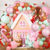 Christmas Balloon Arch Kit, 18" 10" 5" Christmas Balloons Decoratons with Christmas Foil Balloons for Christmas Party Decorations Xmas New Year Birthday Party Supplies