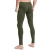Willit Men's Active Yoga Leggings Pants Running Dance Tights with Pockets Cycling Workout Pants Quick Dry Army Green L