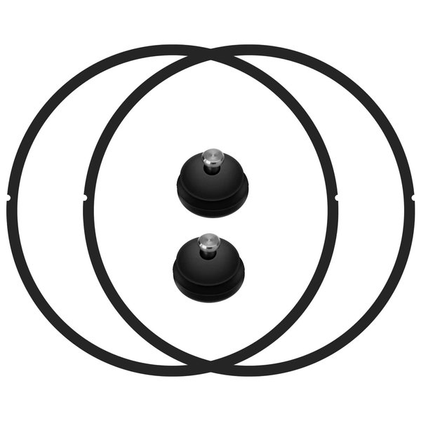 09907 Pressure Canner Sealing Ring & Automatic Air Vent For Presto In Box Pressure Canner Cooker CA16, CA16H & 21 Qt - 2-Pack