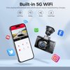 LD02 5K 5G WiFi Dash Cam with Free 64GB SD Card, 3" IPS Screen 150° WDR IR Night Vision 24H Parking Mode Dashcam for Car, Build-in GPS G-Sensor, Max Up Support to 128GB TF Card, Easy to Install