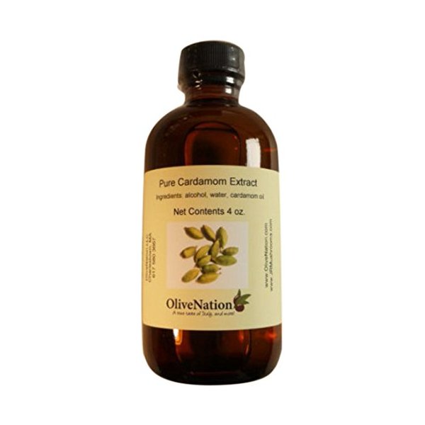 Cardamom Flavoring Oil, OliveNation Cardamom Flavor Oil - Natural for Sweet & Savory Baking, Cooking & Beverages, Sugar Free, Vegan - 4 oz