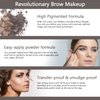 Mellow Cosmetics Brow Duo - Luminous Eyebrow Powder for Natural Looking, Voluminous Brows - Eyebrow Filler for Brows - Vegan Brow Definer - Chocolate