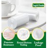 Hommaly 2.6 Gallon 240 pcs Small Clear Trash Bags, Strong Garbage Bags, Bathroom Trash Can Bin Liners Unscented, Mini Plastic Bags for Office, Waste Basket Liner, Fit 6-10 Liters, 2-2.6 Gal