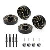 TREAL Brass Extended Wheel Hubs Wheel Spacers Weights +5mm (4p) for FMS FCX24