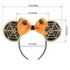 CHuangQi Mouse Ears Headband with Shiny Bow, Double-sided Sequins Glitter Hair Band, for Birthday Party Celebration & Event (XC29)