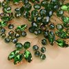 BERYUAN Green Crystal Rhinestone Hair Comb Wedding Rhinestone Hair Accessory Teardrop Rhinestone Headband Green Beads Hair Piece for Wedding Women and Girls