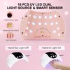 LKE UV Light for Gel Nails, 54W UV LED Nail Lamp with 18 Beads 3 Timer Setting & Auto Sensor Nail Dryer for Gel Polish Polygel Fast Curing Manicure Professional UV Nail Light Home Salon Nail Tools