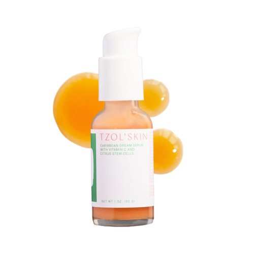 TZOL’SKIN - Caribbean Dream Serum - CC Serum - Vitamin C & Hyaluronic Acid - Citrus Stem Cells - Hydrating - For Dark Spots - Evens Skin Tone - No Paraben, Silicones & Sulfates - Vegan - Cruelty Free