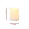 iZAN 3-Pack Outdoor Flameless LED Battery Operated Candles with Remote Waterproof Flickering Electric Pillar Candles for Halloween Chirstmas Home Wedding Party Festival Décor Long Battery Life 3”x4”