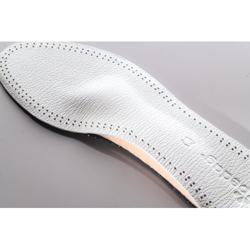 Pedag Siesta Insoles | Made in Germany | Arch Support for Flat Feet | Flexible Metatarsal Support | Ideal for Boots & High Heels | Active Charcoal Filter | White | US W8/EU 38
