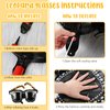 Leitee 5-Piece PVC 80s 90s Party Set: Inflatable Microphones, Boombox, Mobile Phone, Glasses - Disco Birthday Decorations for Teenagers
