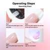 ArtiClaws Solid Nail Glue for Press On Nails 20g Solid Gel Nail Glue for Clear Acrylic Nail Tips Fake Nails Solid Hard Gel for Nail Strengthen UV Cured Nail Glue