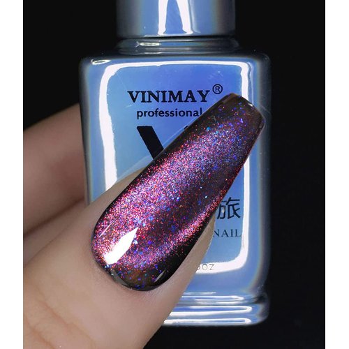 Major Dijit 15ml 9D Wide Cat Eyes Gel Nail Polish Magnetic Starry Sky Galaxy Gel Polish Aurora Glitter Galactic Effect Nail Polish