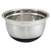 Winco Mixing Bowl with Silicon Base, 3-Quart, Stainless Steel, Black