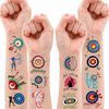 100PCS Archery Temporary Tattoos Stickers Themed Bow Arrow Hunting Birthday Party Favors Decorations Supplies Summer Sports Tattoo Sticker Gifts For Boys Girls Hunter School Prizes Carnival Christmas
