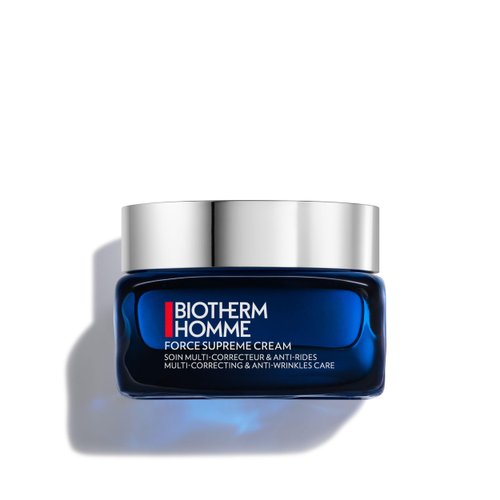 Biotherm Homme Force Supreme Cream, Multi-correcting And Anti-aging Men's Cream. Enriched With Youth Algae Extracts & Firming Pro-xylane, Skin Looks Youthful And Firmer As If Restored, 1.7 Fl. Oz.