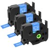 3 Pack Replace for Brother P-Touch TZe-545 TZe545 TZ54 18mm Laminated Tape 3/4 Inch x 26.2 feet Blue Tape Refill for Ptouch PTD400 PTD600 PTD400AD PTP710BT Label Maker, Easy to Peel Durable Tape