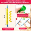 30 Pieces Heatless Waves Curlers Spiral Curls Styling Kit No Heat Hair Waver Spiral Curlers Rollers with 2 Pieces Styling Hooks for Most Hairstyles (30 cm)