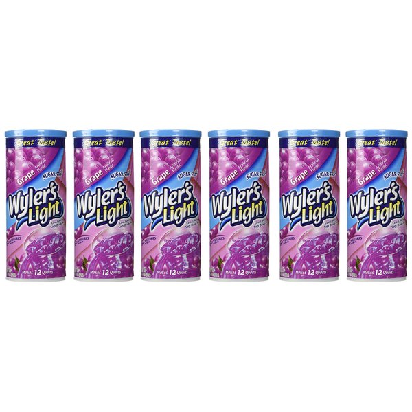 Wyler's Light Soft Drink Mix, Grape, 1.16 Ounce (Pack of 6)