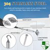 Tottist Shade Sail Hardware Kit，6 Inch for Triangle Rectangle Sunshade Sail Installation,304 Grade Stainless for Garden Outdoors，Patio Lawn