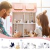Rotatingpals 16 Pcs Cat Figurines Dollhouse Accessories Miniature Tiny Cat Decor Realistic Kitten Toys on 1:12 Scale for Cat Cake Toppers Kids Birthday