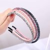Xiwstar 6Pcs Crystal Beads Headbands Bling Rhinestone Hairband Hair Hoop Band Women Girls Hair Accessories