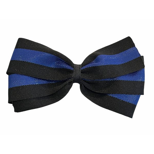 Police Hair Bow, Police Bow, Thin Blue Line Bow, Girls Hair Accessory, Law Enforcement Officer Hair Bow
