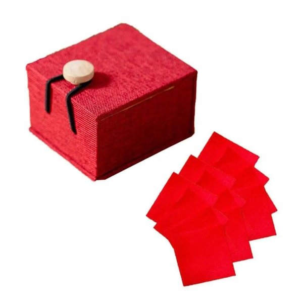 Jowxsx Red Ancient Chinese Lipstick Paper, Red Lip Gloss Point Lipstick Paper Makeup Rouge Paper with Red Box Women Cosmetic Tool for Beauty and Personal Care