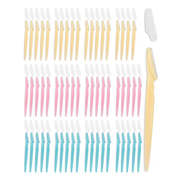 Dermaplane Razor, 60 Pcs Face Razors for Women and Men, Multipurpose Eyebrow Razor, Dermaplaning Tool for Face by MoHern