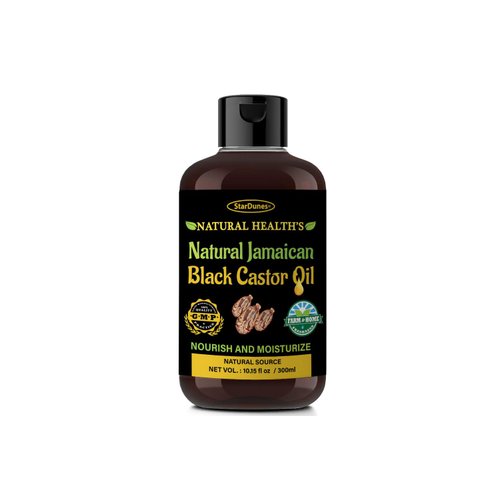 Natural Jamaican Black Castor Oil (10.15 fl oz) 100% Pure and Natural for Hair Growth, Eyelash Growth, Eyebrow Growth, Hair and Lash Growth Serum. For Lash growth and to prevent Hair Loss
