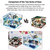 Hallisun Friends House Building Block Set, Bear Cafe Shop Business City View Small Brick Model, Mini Construction Toy, Hobbies Christmas Birthday Gift for Teens Children Kids Boys Girls 6+, 527pcs