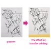 Yangna Tattoo Practice Skin with Transfer Paper, 10Pcs Tattoo Fake Skin and 20Pcs Tattoo Transfer Paper