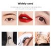 Gichee 4 Rolls Disposable Eyebrow Tattoo Plastic Wrap Preservative Film Tattoo Cover for Professional One-Way Eyebrow Lips Supplies Wrap Tape Transparent(4 Rolls) White