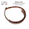 Camila Paris AD109 French Headband for Women Tortoise Shell, Strong Hold Grip Women's Hair Band, Very Flexible, No Slip and Durable Styling Girls Hair Accessories, Made in France