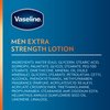 Vaseline Lotion for Dry Skin - Men Extra Strength Lotion, Fast-Absorbing Body Lotion Jelly and Ultra-Hydrating Lipids, 3-in-1 Body, Face, & Hands, 10 Oz Ea (Pack of 2)