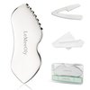 LeMeeOly Stainless Steel Gua Sha Facial Tools Metal GuaSha Lift and Firm for Face Neck，Lymphatic Drainage Massager, Skin Care Gift
