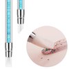 5 Pcs Nail Art Sculpture Pen Dual Tipped Silicone Nail Tool Rhinestone Nail Polish Carving Pen Rubber Tip Nail Brushes