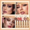 Yeweian Contour Beauty Wand, Liquid Face Concealer Contouring with Cushion Applicator, Natural Matte Finish, Lightweight Blendable Cream Bronzer Stick Makeup, Cruelty-free（Contour）