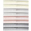 2pcs Hair Cutting Comb, Stainless Steel Professional Space Hair Styling Comb Barber Comb with Fine Wide Teeth for Salon Hairdressing, Rose Gold