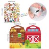 3D Farm Animals Puffy Sticker Play Set Kids 24 Christmas Toys Gifts Sticker Book Window Clings Decals for Toddlers Home Airplane Classroom Nursery Farm Party Supplies Decorations Removable 100