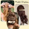 LifeDawn Flat Hair Clips for Women Girls,8PCS Flat Claw Clips French Hair Clips Duck Billed Hair Clips for Thick Hair Non-slip Hair Clips for Styling