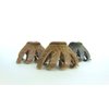 Generic Faux wood wooden octopus hair claw clip for thick hair (Primary color: Dark wood), 1 Count (Pack of 1)
