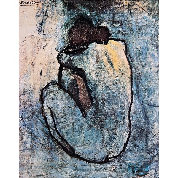 Huntington Graphics Blue Nude by Pablo Picasso - Art Print/Poster 11x14 inches