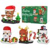 Christmas Building Blocks Sets, 4in1 Building Brickheadz Kit, Santa/Reindeer/Snowman/Gingerbread Man Blocks Bricks Set Christmas Decorations and Gifts for Kids, Boys, Girls, Adult 853PCS (2023 New)
