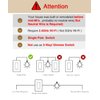 GHome Smart Switch, 2.4Ghz Wi-Fi Light Switch Compatible with Alexa, Google Home, Neutral Wire Required, Single-Pole,UL Certified,Voice Control and Timer, No Hub Required,1 Pack, White (SW5-1)