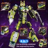 WULOBOOI Mech Building Block Sets, 6 in 1 STEM Engineering Vehicles Transforming Robot Educational Car Toys, Creative Party Favors Gifts for Adults Boys Kids Ages 8-12 14, 517 PCS