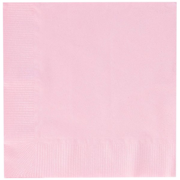 Creative Converting Party Tableware 2-Ply Beverage Napkin, Party Supplies, One Size, Classic Pink, 50