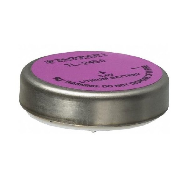 Tadiran TL-2450/P 3.6V 0.55 Ah Lithium Battery w/PC Pins