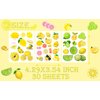 BignzwUra 370 PCS Lemon Cutie Themed Tattoos Temporary Stickers- Yellow Lemon Lime Pink Lemon Baby Shower Birthday Party Favors Supplies Decorations Goodie Bag Tattoos Temporary(30 Sheets)